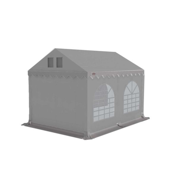 Partytent 3&times;4 m PVC | GRIZZLY GO PRO ARMORSHIELD&trade; 640 | grijs