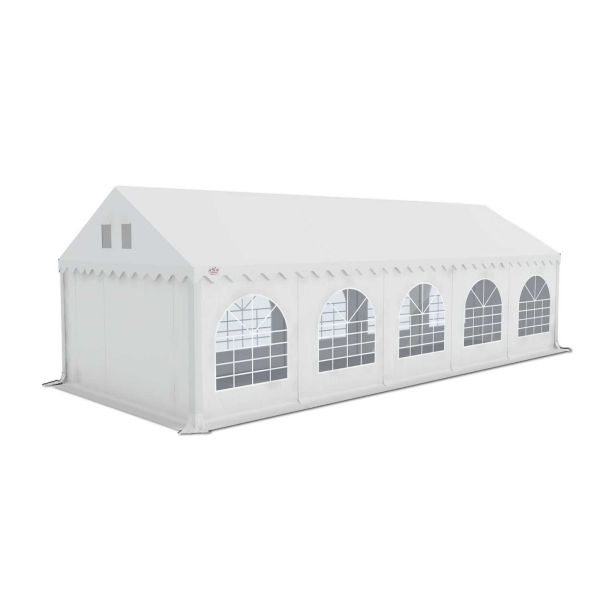 Partytent 4×10 m PVC | GRIZZLY GO PRO ARMORSHIELD™ 640 | Wit
