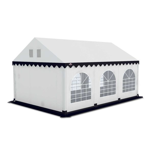 Partytent 4×6 m PVC | GRIZZLY GO PRO ARMORSHIELD™ 640 | Wit-Blauw