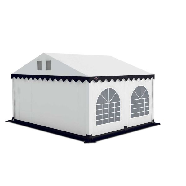 go-pro, 5x4, wit-blauw, partytent, grizzly outdoor