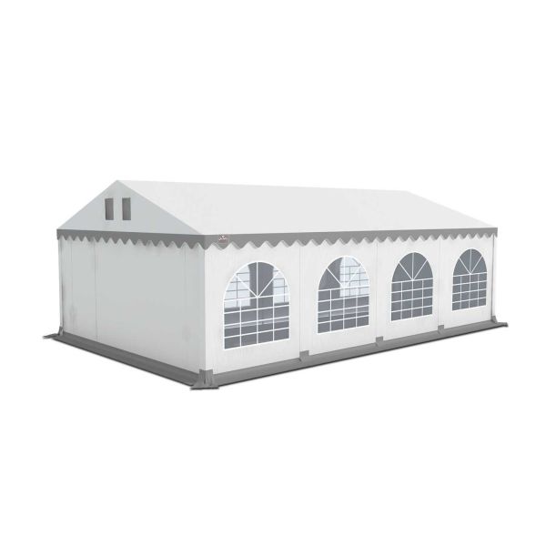 Partytent 5×8 m PVC | GRIZZLY GO‑PRO ARMORSHIELD™ 640 | Wit-Grijs