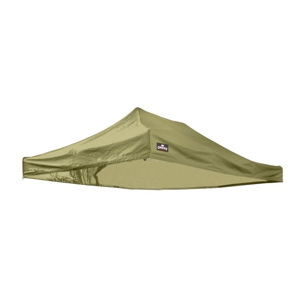 Grizzly Outdoor GO-UP Dak 3×4,5 m Olivijn Zand – Professioneel Vervangingsdak