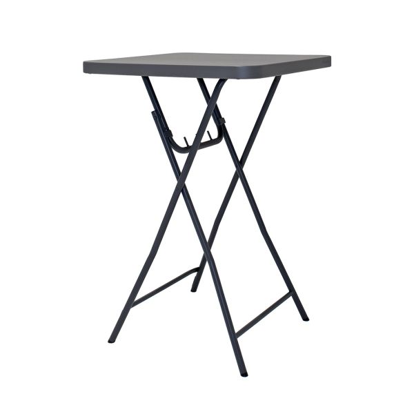 ZOWN Cocktail XL76 Statafel 76 x 76 cm | Professionele Opklapbare Statafel | Shark Grey
