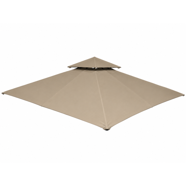 Façil 3x3 meter vervangdak Taupe
