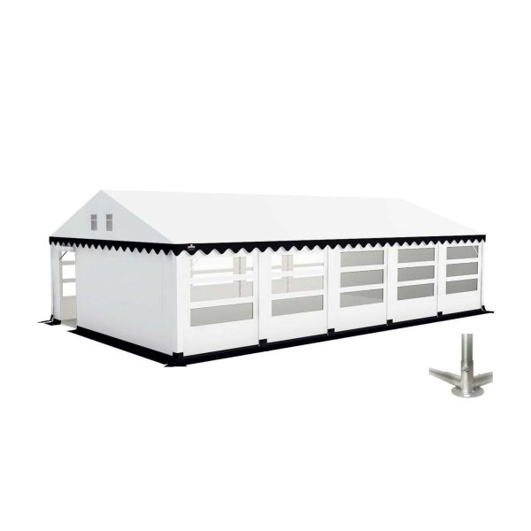 Partytent 6×10 m PVC | GRIZZLY GO-PRO LIMITED | ARMORSHIELD™ 640 | Grondframe | Wit-Blauw
