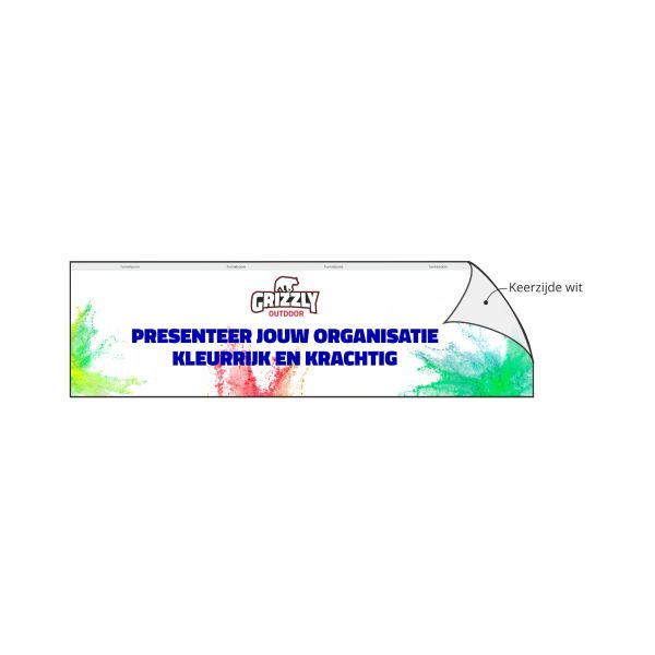 GO-SIGNING half hoge wand 2 m enkelzijdig bedrukt | voor 40mm frame