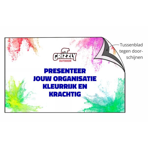 GO-SIGNING Bedrukte wand 2m | Dubbelzijdig
