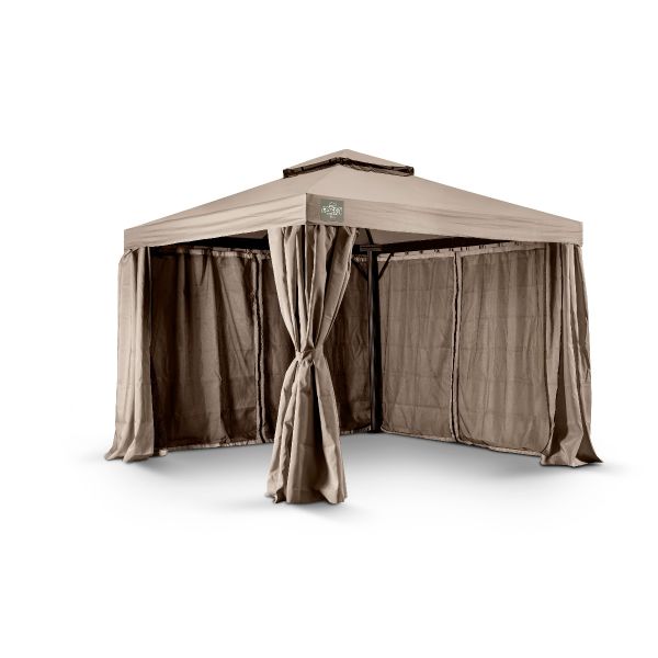Tuinpaviljoen 3x3m Grizzly Europe-Taupe