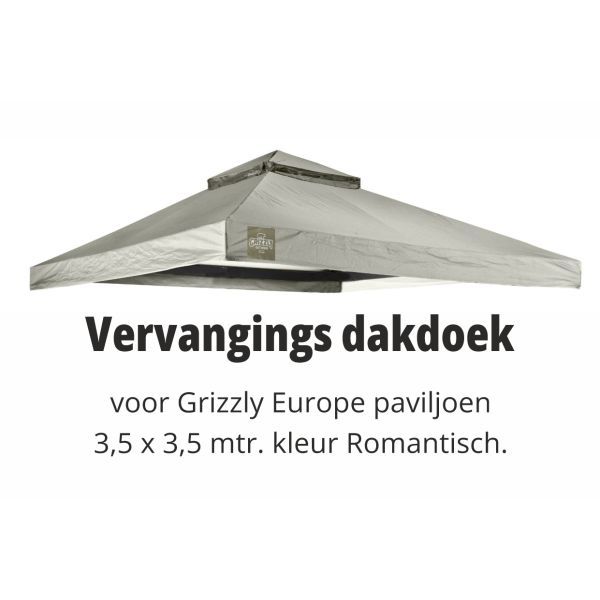 Grizzly Europe 3,5x3,5 meter vervangdak Romantisch 