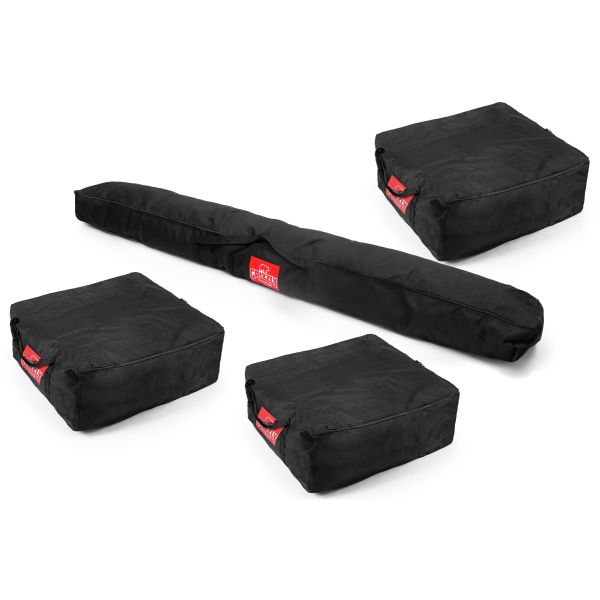 Tassenset voor 4x4 partytent. Bevat: 3x 70x70cm tas. 1x 220cm tas.