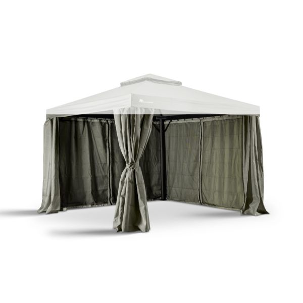 Grizzly Europe 3x3 meter zijwandenset Tender