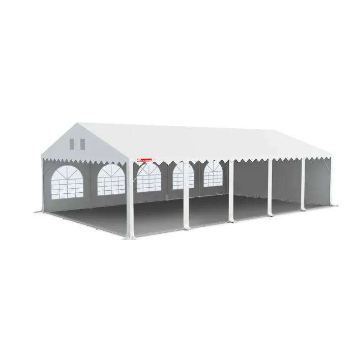 GO-PRO 6x10 partytent met grondframe Wit
