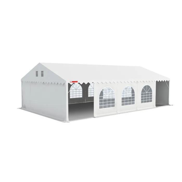 GO-PRO 6x10 partytent met grondframe Wit
