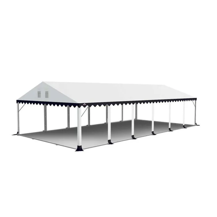 Dit dakdoek is brandvertragend gecertificeerd, heeft koperen zeilringen in het dak zitten en is volledig gemaakt van waterdicht pvc.
