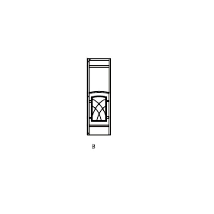 Deel 2 van de hoek van het beauty frame. Let goed op welk deel van het frame u nodig heeft: Onderdeel A of B.