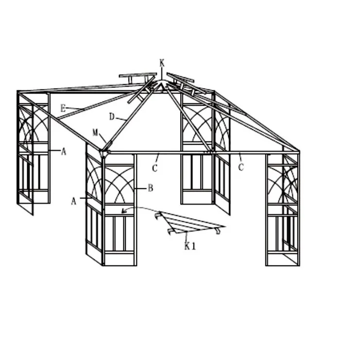 Onderdeel K1 3x3 paviljoen Graciosa 