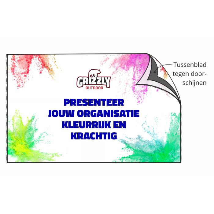 GO-SIGNING Bedrukte wand 4,5m | Dubbelzijdig