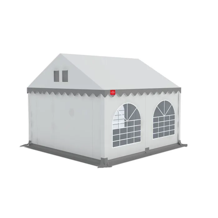 Kops paneel met ingang  Wit-Grijs Grizzly Outdoor 3 meter
