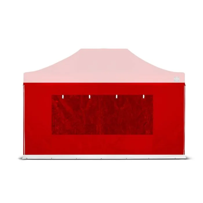 SPIKE Easy up zijwand 4,5 m raam red