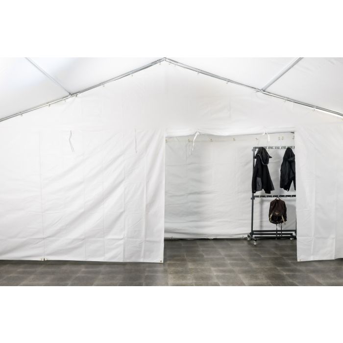 scheidingswand voor een partytent van 5 meter breed. Dit is een wand die je aan de binnenkant van je tent hangt om gebieden af te scheiden van elkaar.