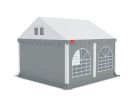 Partytent 3x4 m  PVC Wit-grijs dak met grijze zijwanden Grizzly Outdoor