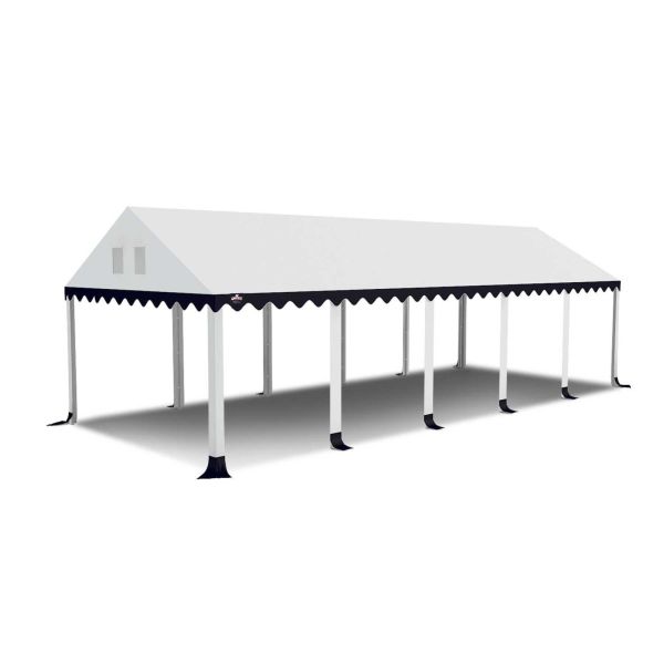 GO-PRO 4x10 PVC Partytent vervangdak| Wit-Blauw
