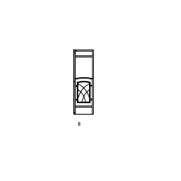 Deel 2 van de hoek van het beauty frame. Let goed op welk deel van het frame u nodig heeft: Onderdeel A of B.