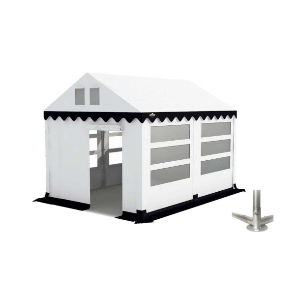 GO-PRO Limited Edition 3x4 Partytent met grondframe Wit-Blauw