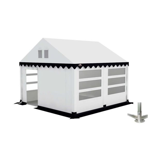 GO-PRO Limited Edition 4x4 Partytent met grondframe Wit-Blauw
