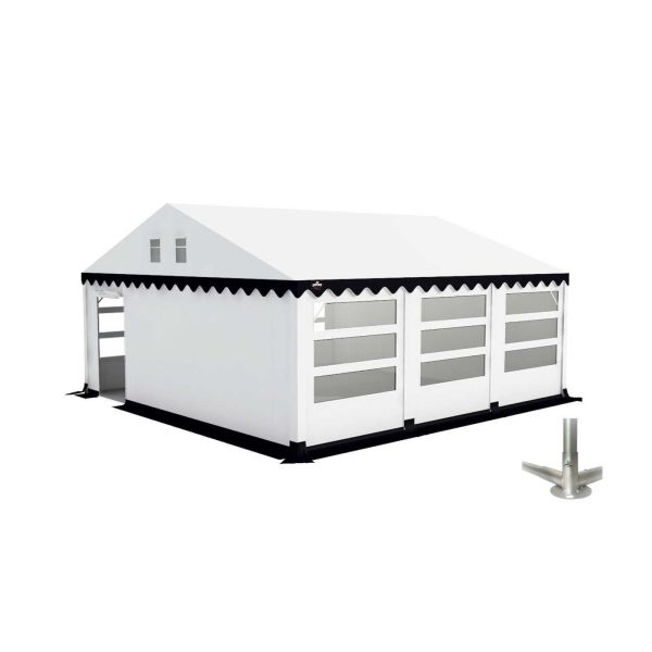 GO-PRO Limited Edition 6x6 Partytent met grondframe Wit-Blauw