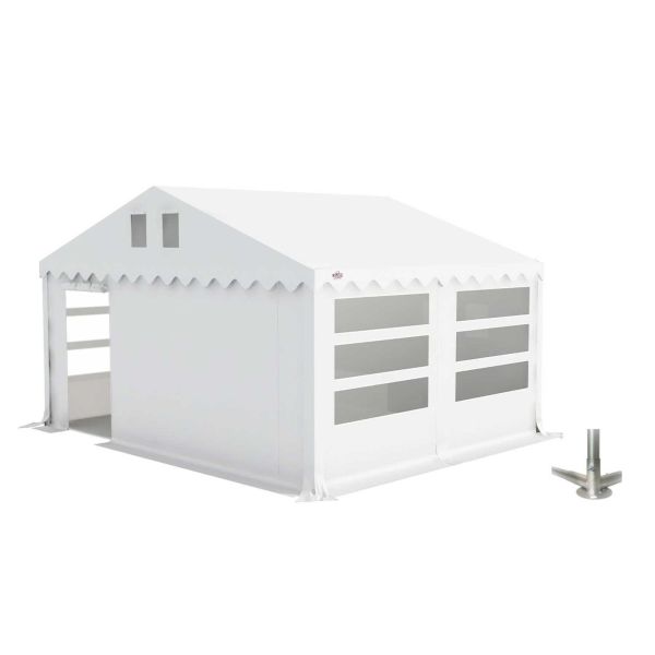 GO-PRO Limited Edition 5x4 Partytent met grondframe Wit