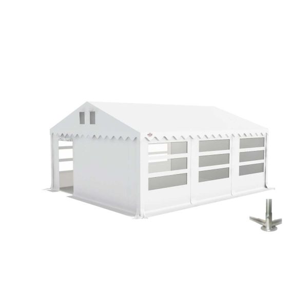 GO-PRO Limited Edition 5x6 Partytent met grondframe Wit 