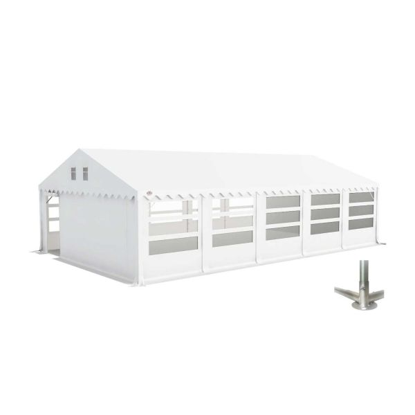 GO-PRO Limited Edition 6x10 Partytent met grondframe Wit
