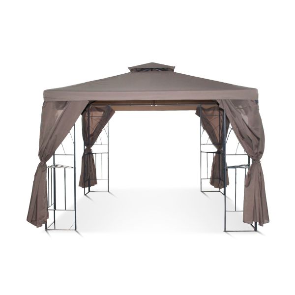 Tuinpaviljoen 3x3 m Graciosa Taupe 
