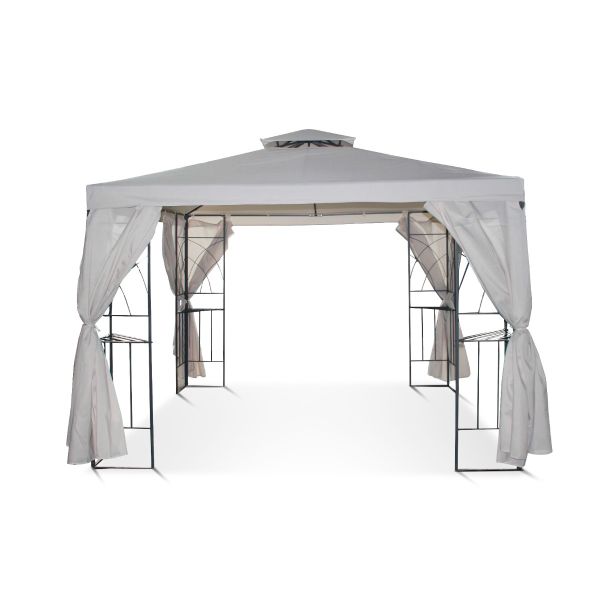 Tuinpaviljoen 3x3 m Graciosa Zilverzand/Ecru