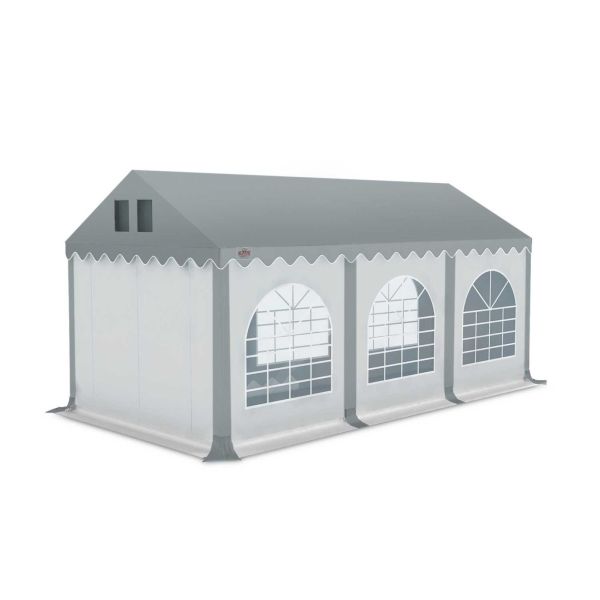 GO-PRO 3x6 Partytent Grijs dak zijwanden Wit