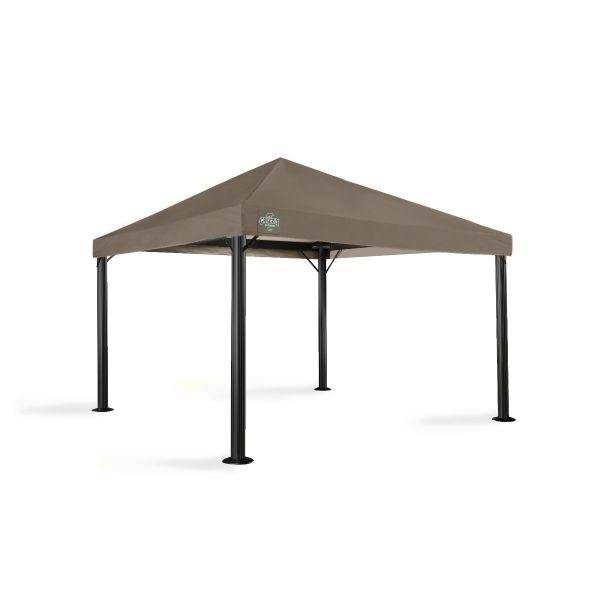 Het 3x3 grizzly europe endurance paviljoen heeft geen windvanger. Dit omdat het dakdoek zo sterk is dat er geen windvanger nodig is. Per poot zijn er twee schoren aan het frame gekoppeld om de stabiliteit hoog te houden.