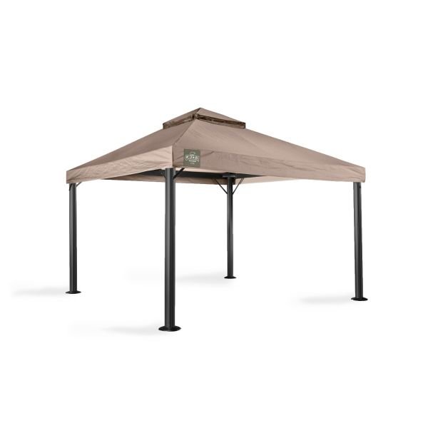 Tuinpaviljoen 3,5x3,5m Grizzly Europe Taupe zonder zijwanden