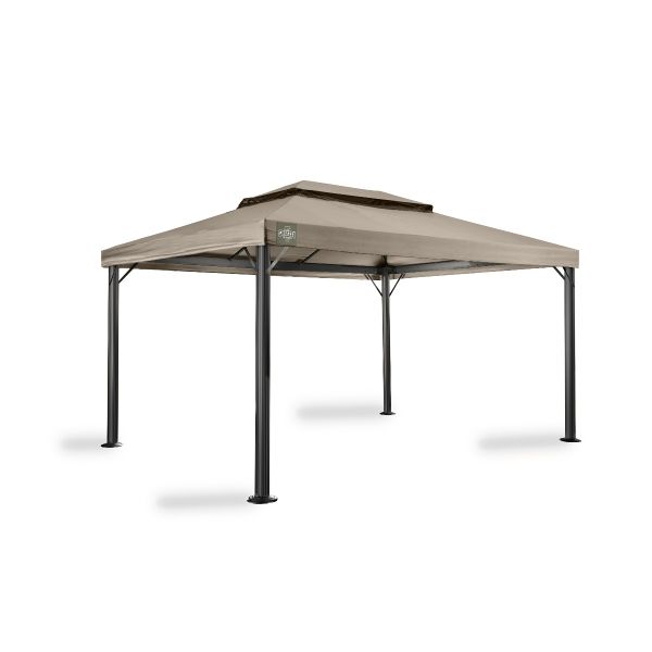 Tuinpaviljoen 3x4m Grizzly Europe Taupe zonder zijwanden