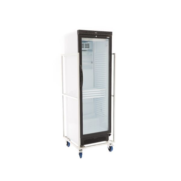 koelkast, glasdeur, inclusief trolley