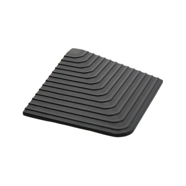 Evo vloer schuine hoekstuk, zwart, ribbels