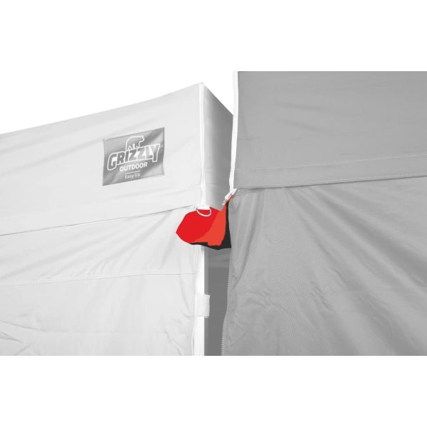 Easy Up Tent 6 meter Regengoot Rood