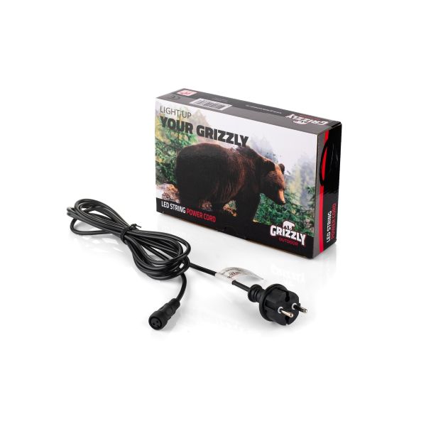 Prikkabel stekkersnoer 3 meter Grizzly Outdoor