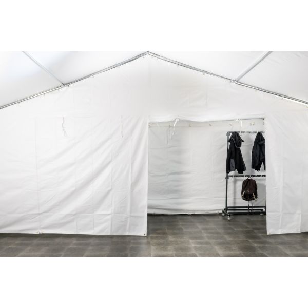 scheidingswand voor een partytent van 4 meter breed. Dit is een wand die je aan de binnenkant van je tent hangt om gebieden af te scheiden van elkaar.