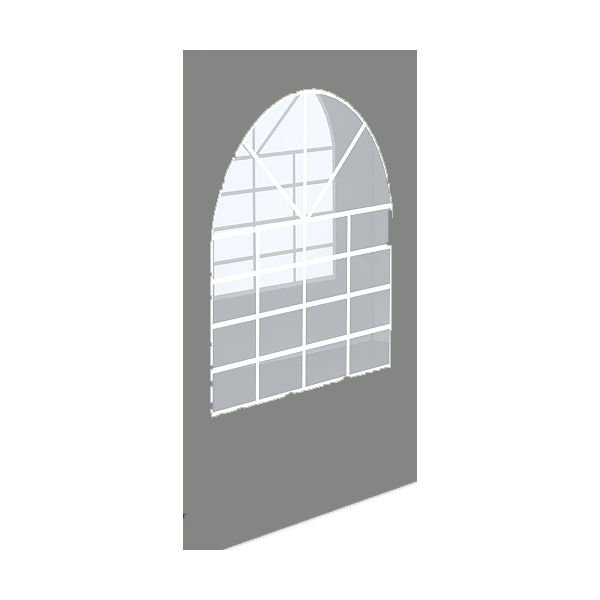Zijwand 2x2.2 PVC Compleet Grijs