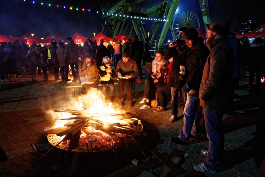 Vouwbare partytent in de winter
